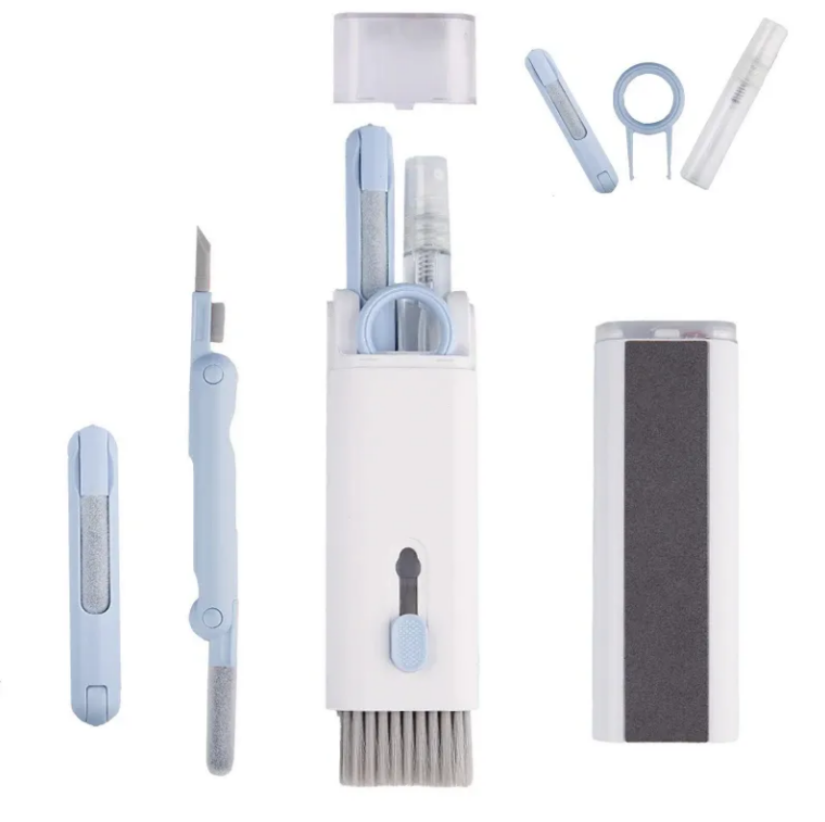 Kit de Curățare 7-în-1 Multifuncțional pentru Dispozitive Electronice-telefon, casti, tastatura, tableta, smartwatch