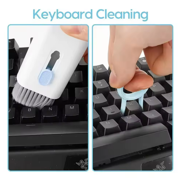 Kit de Curățare 7-în-1 Multifuncțional pentru Dispozitive Electronice-telefon, casti, tastatura, tableta, smartwatch