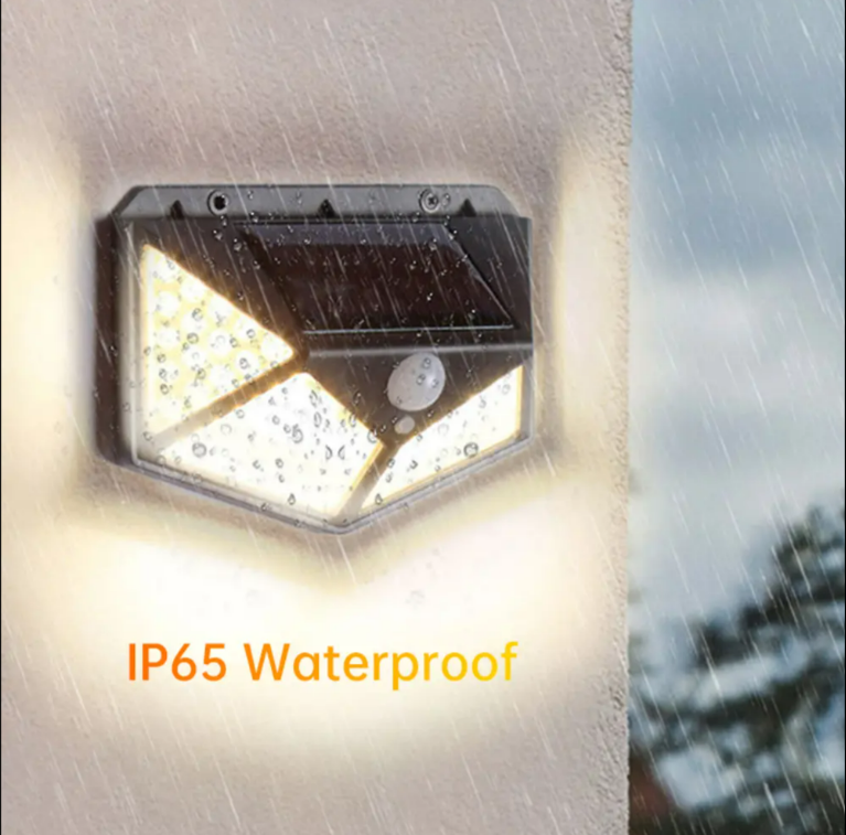 Lampa solara cu senzor miscare 100LED-uri - brizy.ro