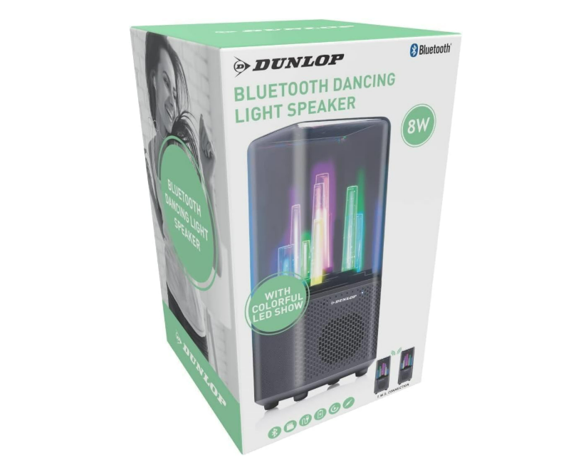 Boxa Bluetooth DUNLOP portabila cu Lumini-9 LED-uri