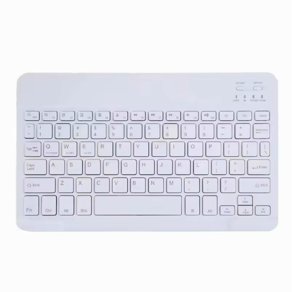 Tastatura Bluetooth Slim Portabila Android/iOS/Windows,10', Alba