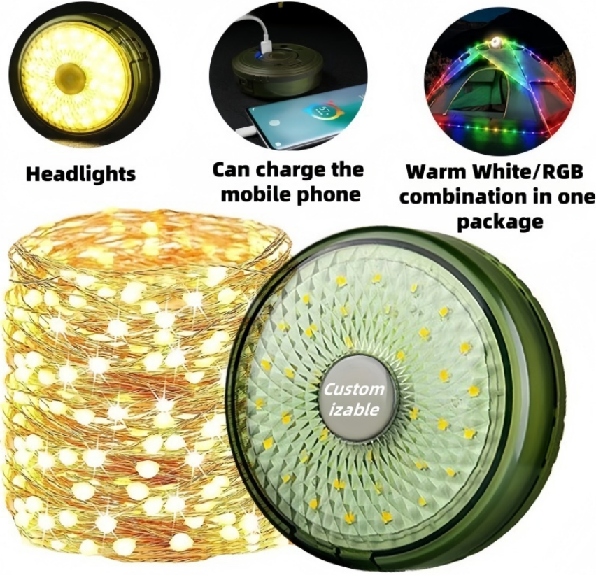 Sclipix Kit Sfoara Led 10M + Lampa Camping