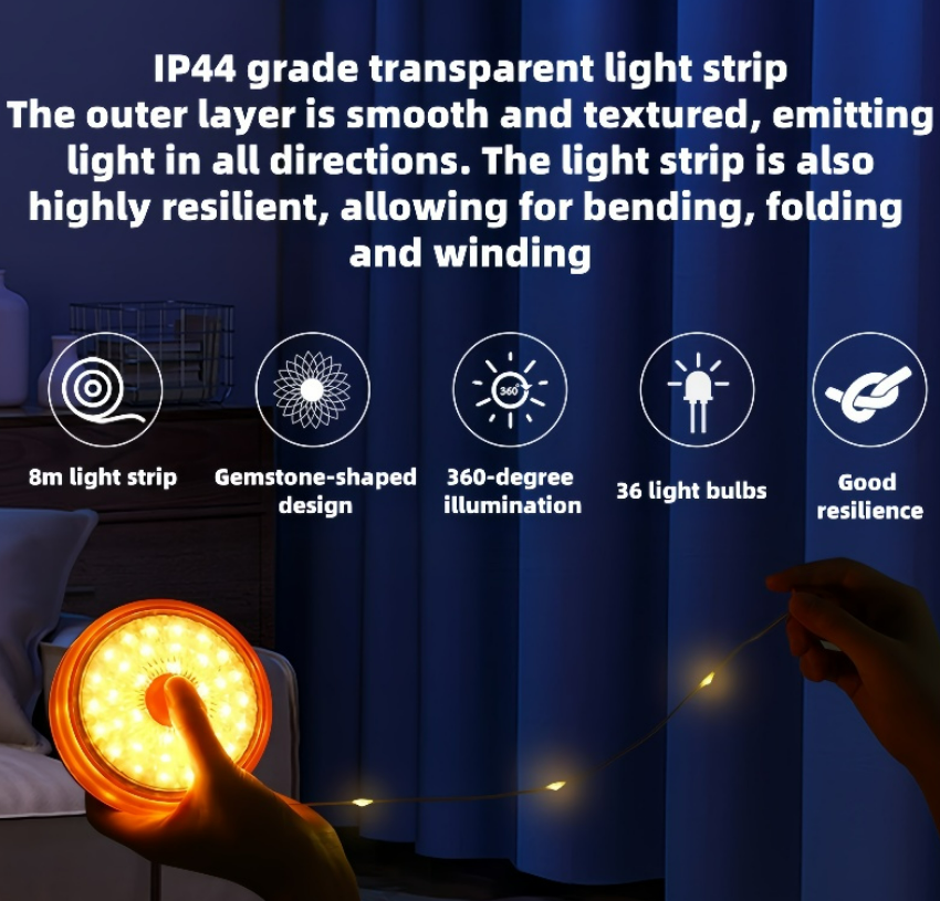 Sclipix Kit Sfoara Led 10M + Lampa Camping