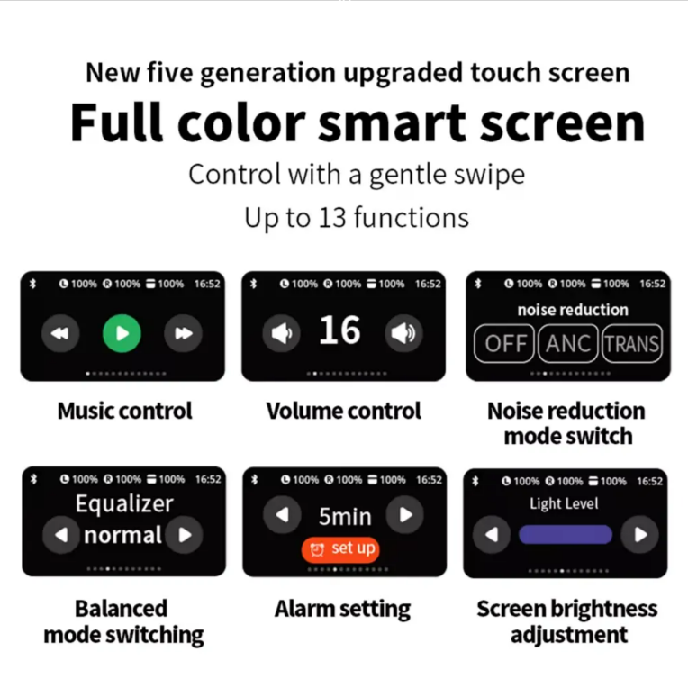 Casti wifi touchscreen