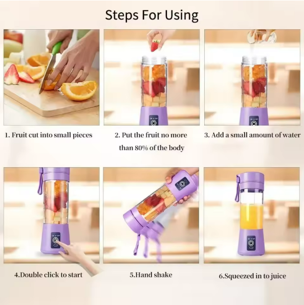 Mini blender portabil reincarcabil