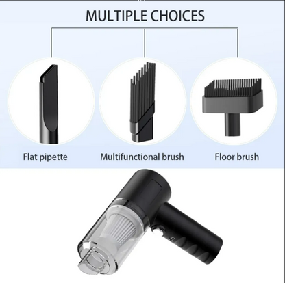 Aspirator portabil 3in1 cu functie de suflare si pompare aer, reincarcabil - brizy.ro