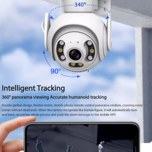 Camera de supraveghere  WIFI de exterior cu antena de amplificare - brizy.ro