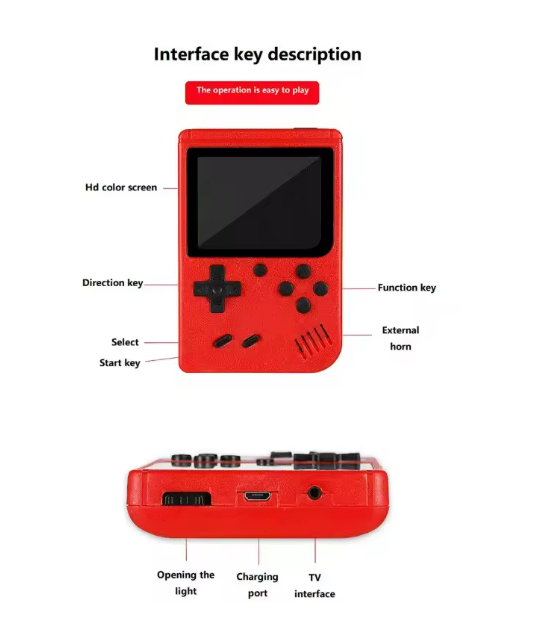 Consola Retro Color SUPER MARIO 400in1 - brizy.ro