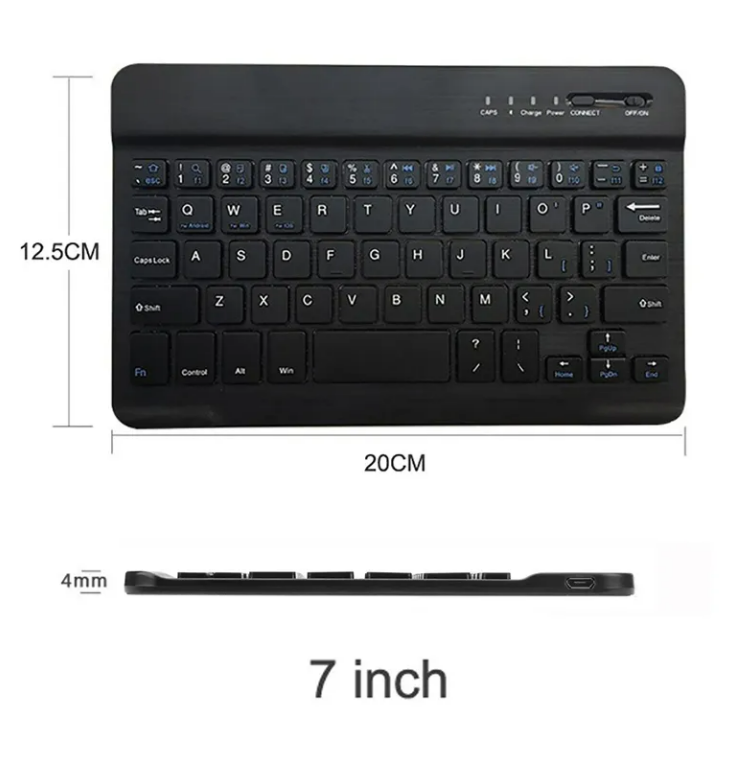 Tastatura Bluetooth Slim Portabila Android/iOS/Windows,10', Alba