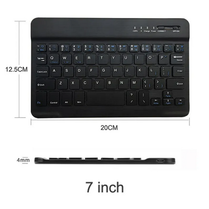Tastatura Bluetooth Slim Portabila Android/iOS/Windows,10', Alba